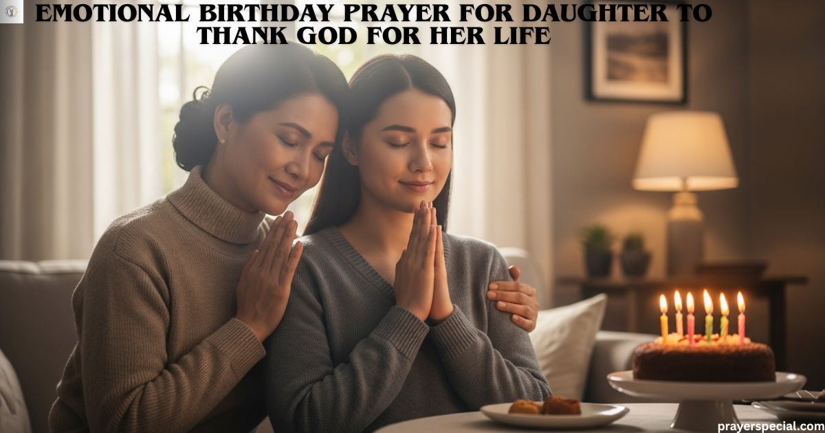 Emotional Birthday Prayer for Daughter to Thank God for Her Life