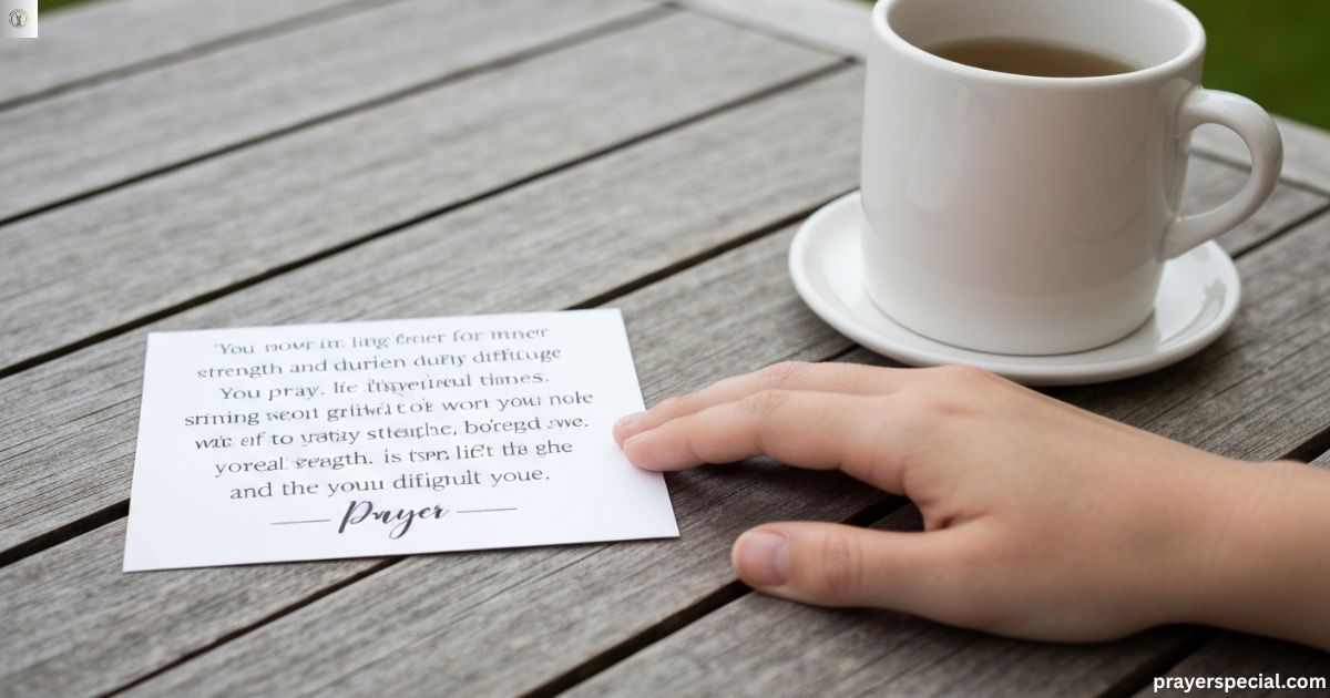 Encouraging Difficult Time Prayer Quotes for Strength When Life