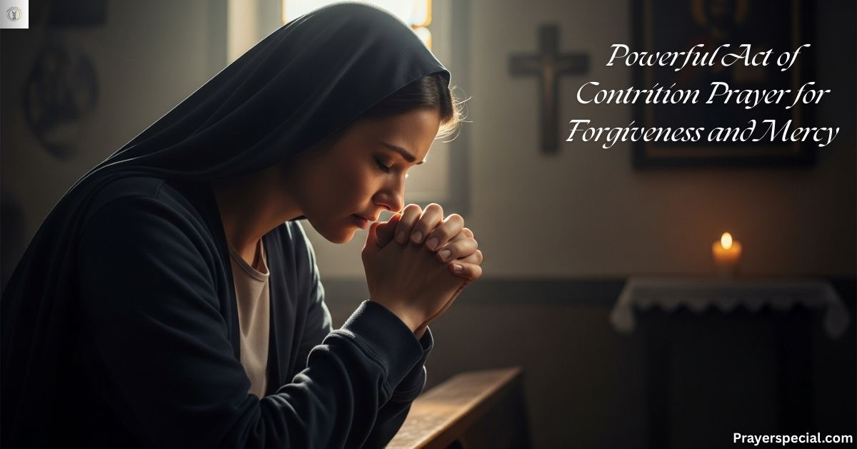 Powerful Act of Contrition Prayer for Forgiveness and Mercy