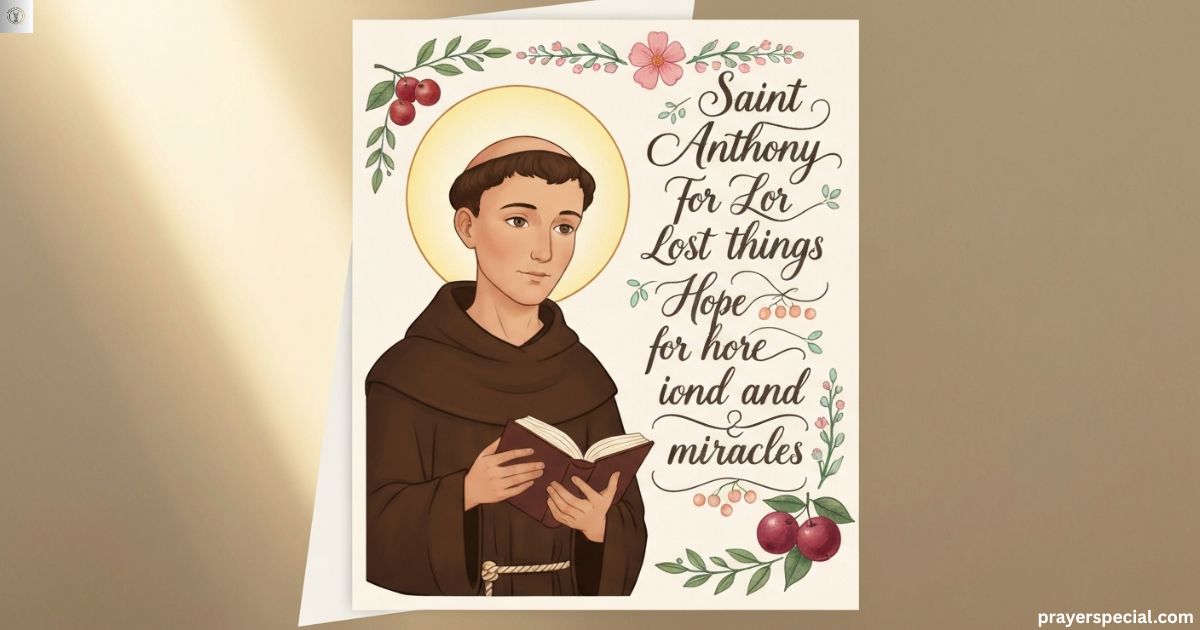 Prayer to Saint Anthony for Lost Things, Hope, and Miracles