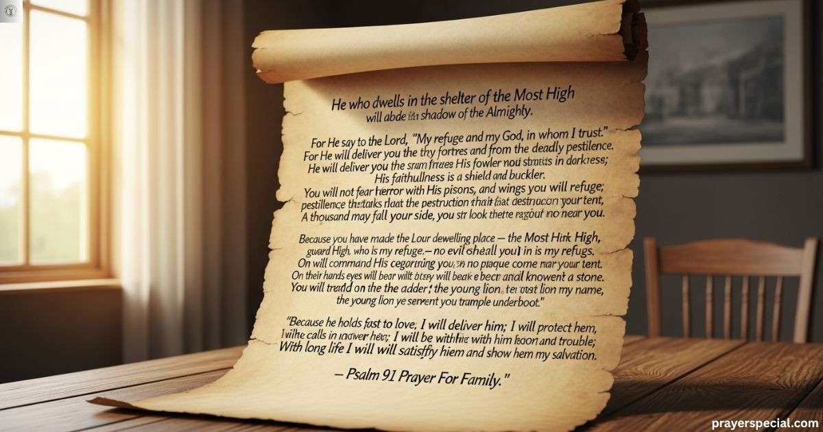 Daily Psalm 91 Prayer For Family for God’s Shield and Refuge