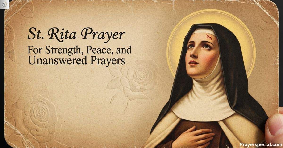 St Rita Prayer for Strength, Peace, and Unanswered Prayers