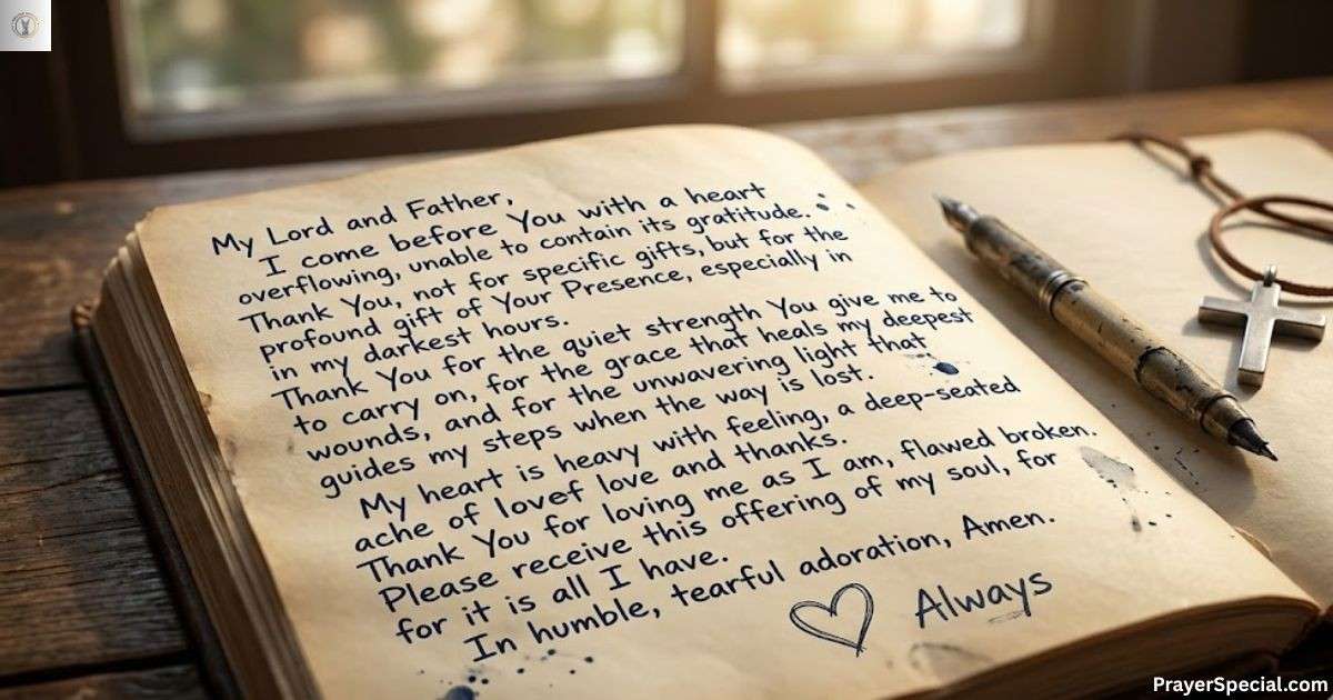 Deeply Emotional Thank You Prayer to God from the Heart