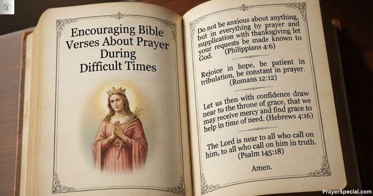 Encouraging Bible Verses About Prayer During Difficult Times