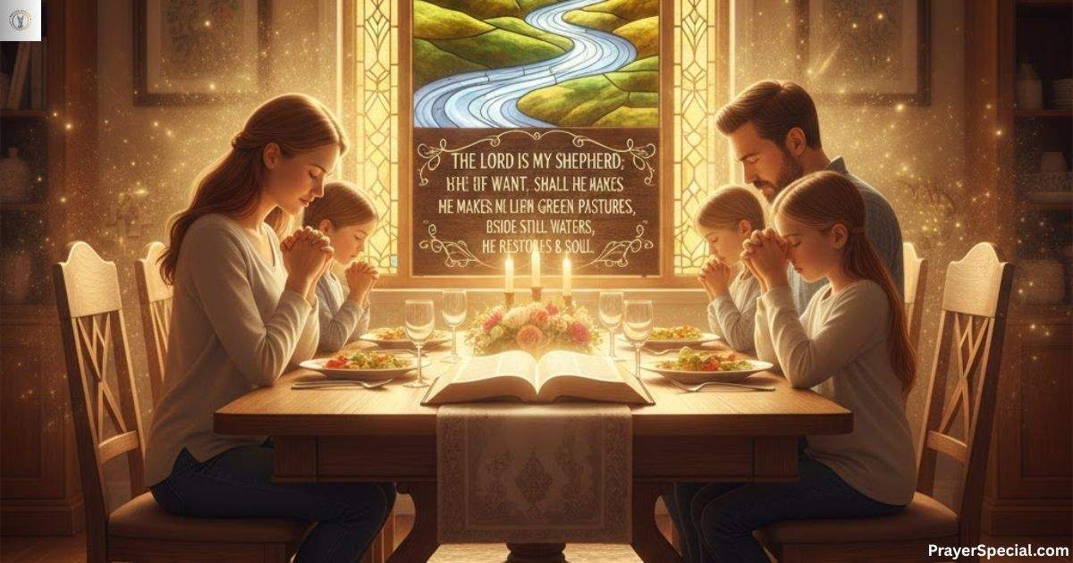 Lord Is My Shepherd Prayer for Family Blessings and Safety