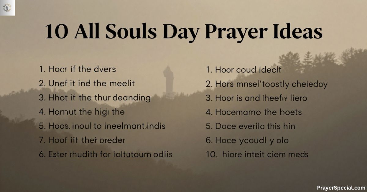 10 Heartfelt All Souls Day Prayer Ideas to Honor Loved Ones