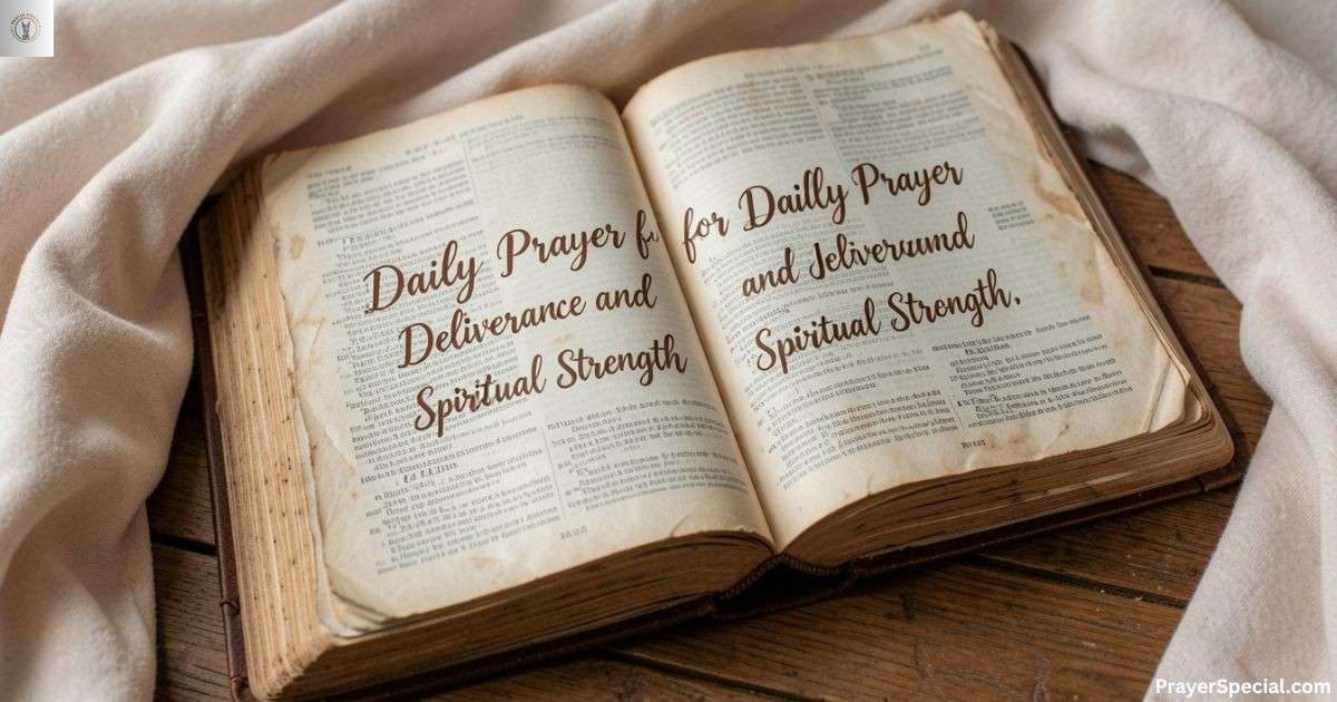 Daily Prayer for Deliverance and Spiritual Strength