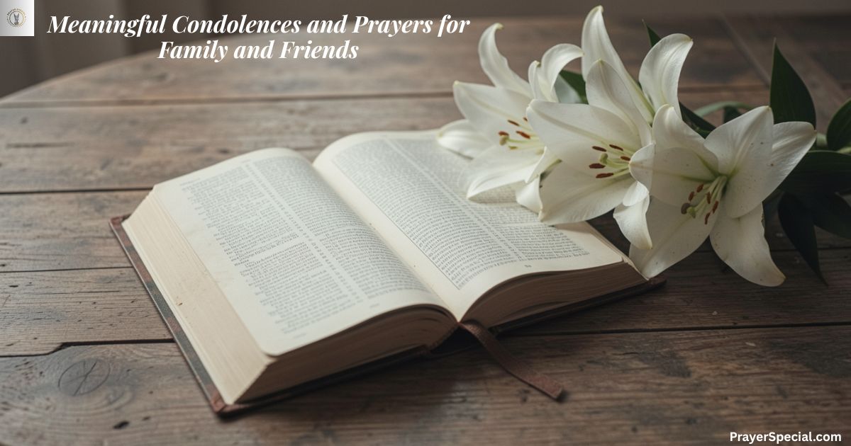 Meaningful Condolences and Prayers for Family and Friends